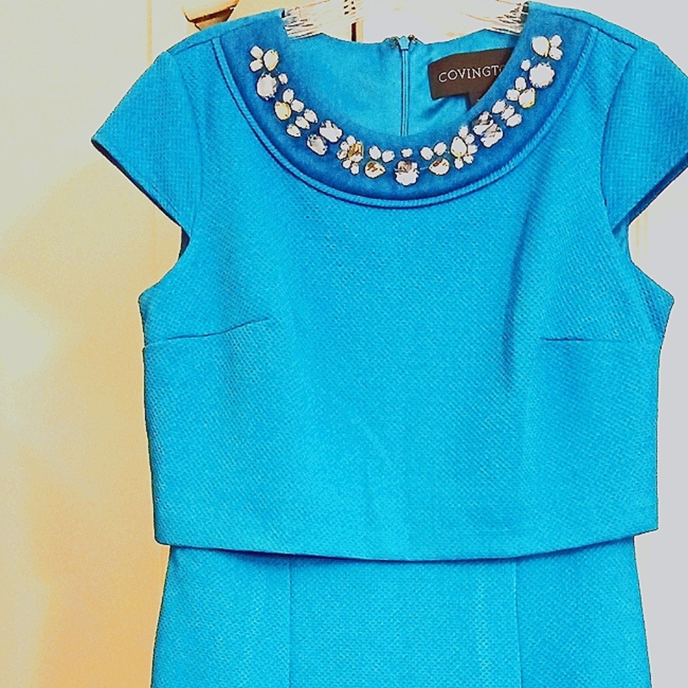 Tiffany Light Blue embellished dress